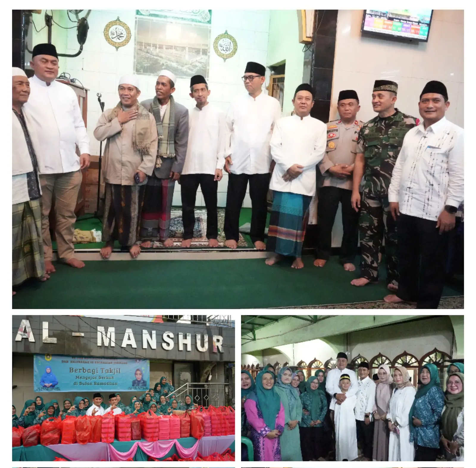 Forkompimcam Cibinong Hadiri Tarling Perdana Bupati Bogor di Masjid Al Mansyur Pabuaran