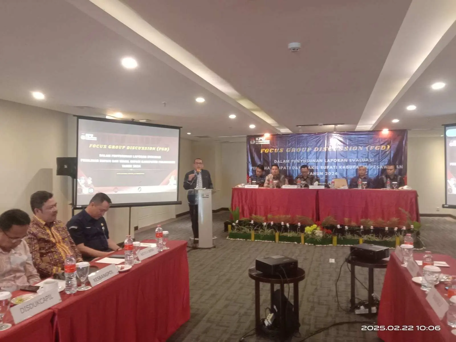 KPU Pesawaran Gelar Acara FGD, Penyusunan Laporan Evaluasi Tahapan Pemilu Tahun 2024