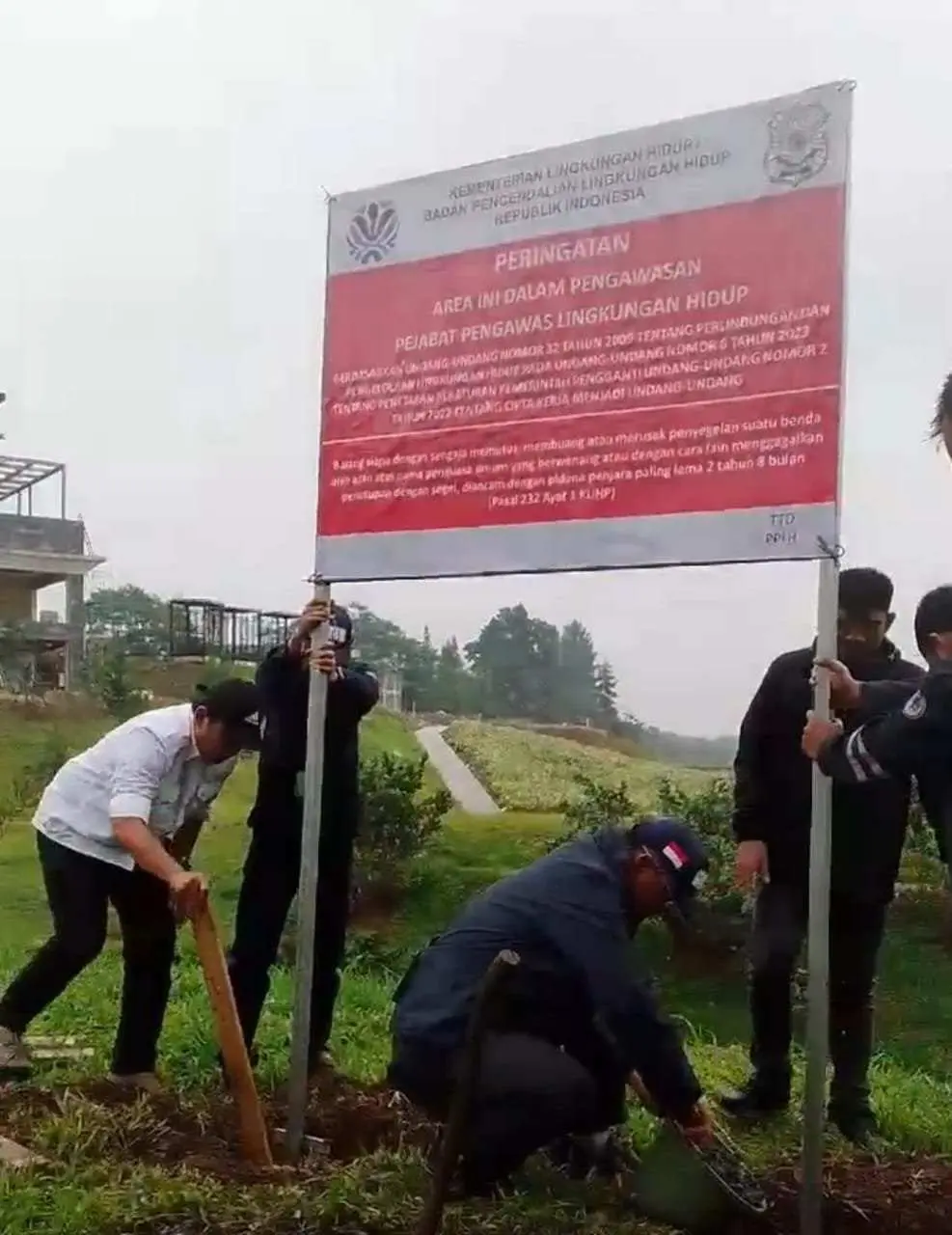 KLH Segel Lahan Dan Stop Kegiatan Pembangunan KEK Lido