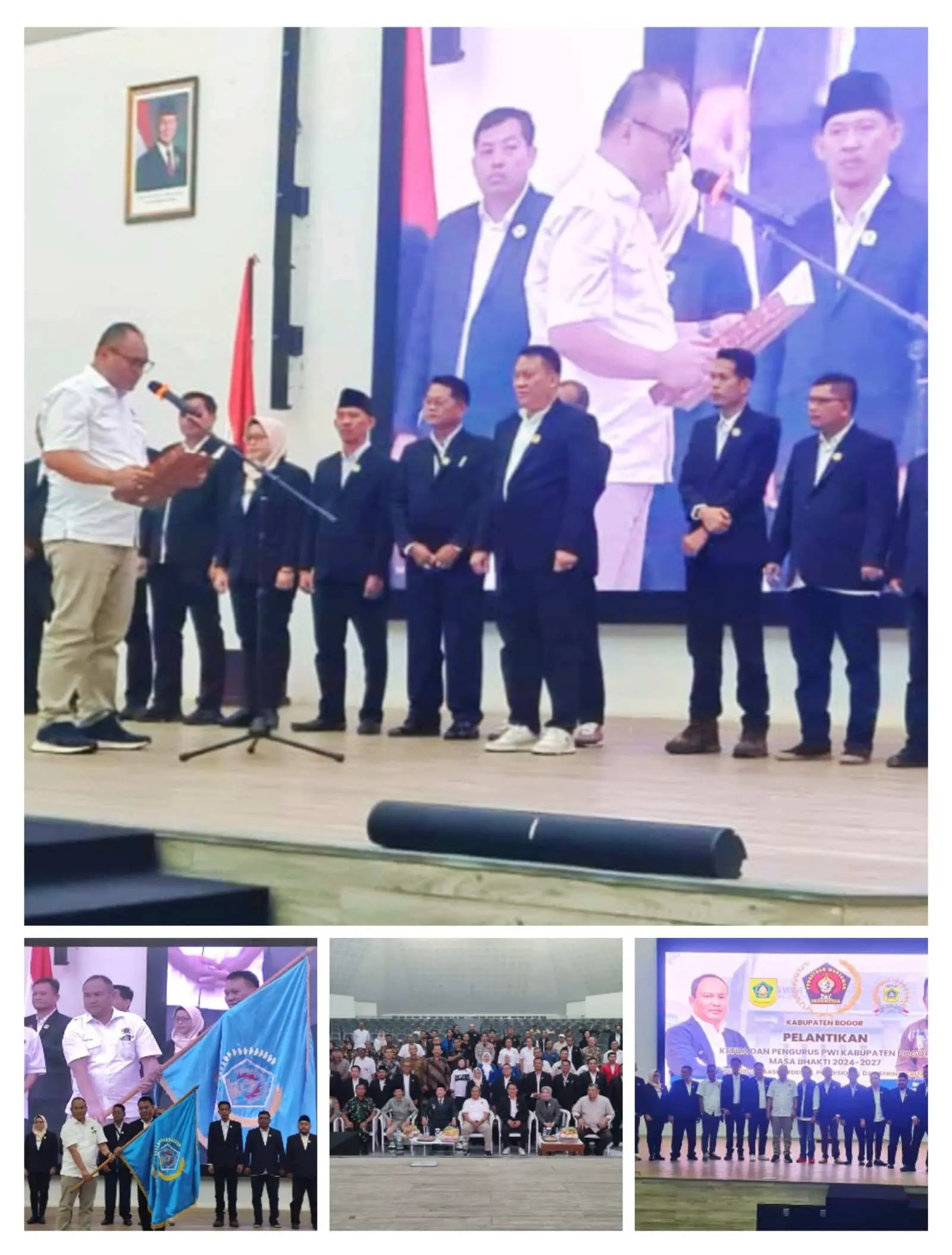 Lantik Ketua dan Pengurus PWI Kabupaten Bogor Masa Bhakti 2024-2027, Ini Pesan Ketua PWI Jabar Hilman Hidayat