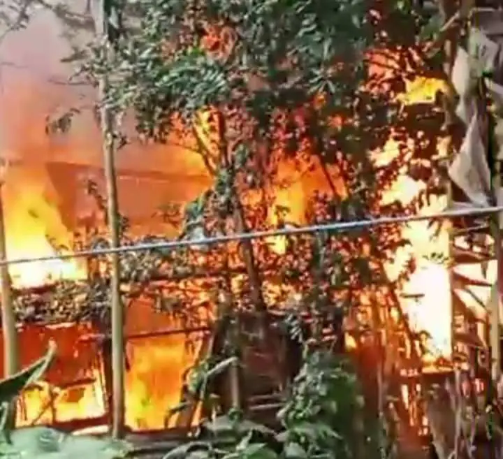 Gudang Pembuatan Bantal Di Pesawaran Hangus Terbakar