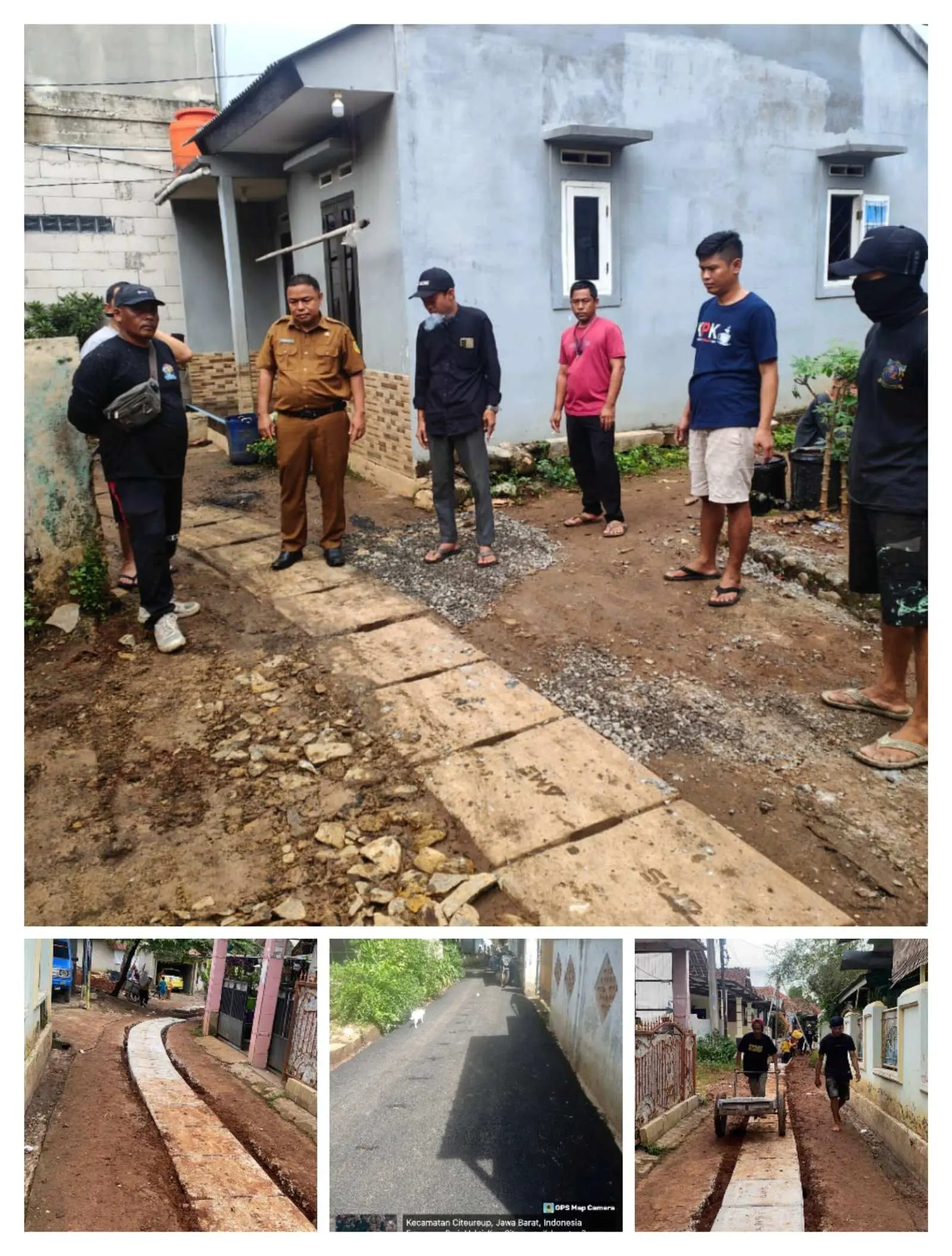 Pemdes Pasir Mukti Realisasikan Bankeu Bangun Infrastruktur Jalan dan Drainase