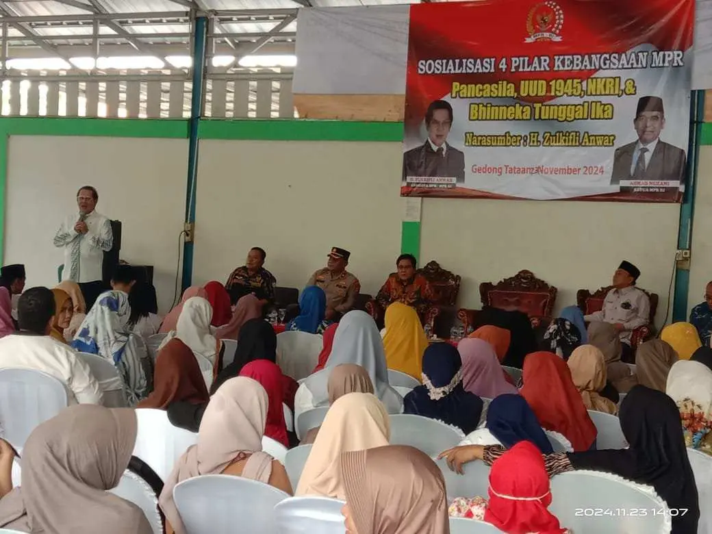 Anggota MPR RI Zulkifli Anwar Sosialisasi 4 Pilar Kebangsaan 