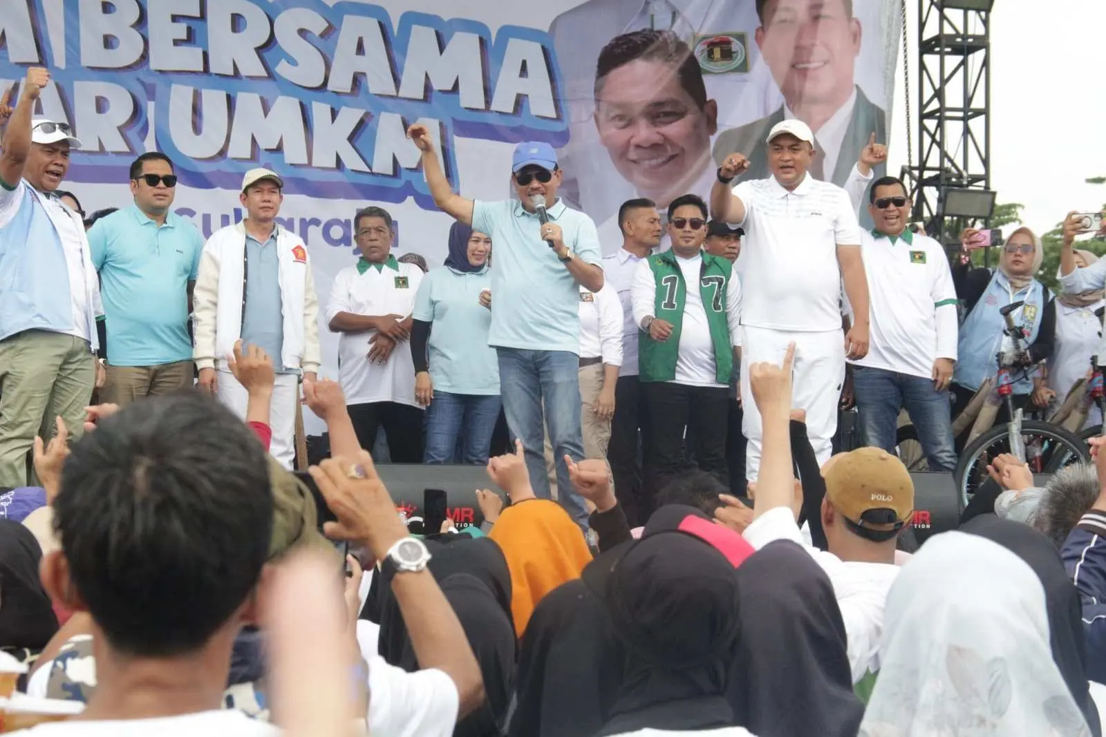 5000 Warga Cijujung Sukaraja Ikutin Senam Bersama Cabup Bogor Rudy Susmanto