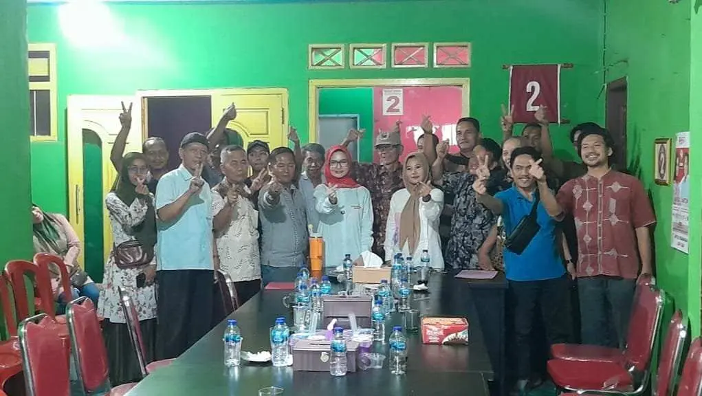 Pedagang Pasar Suku Minang Mantap 100 Persen Dukung Paslon 02 Di Pilkada Pesawaran