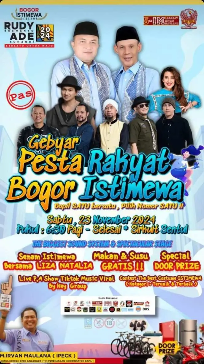 Kejar Taget Kemenangan 90 Persen di Dapil 1, Pendukung Rudy-Jaro Bakal Gelar Pesta Rakyat Istimewa