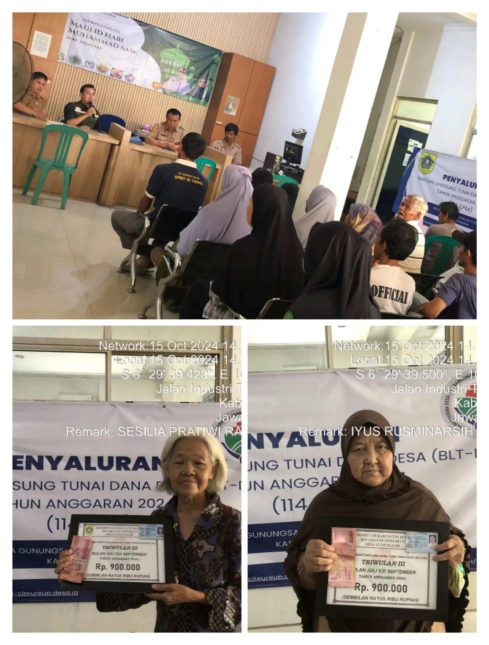 Pemdes Gunung Sari Salurkan BLT DD Tahap 3 Kepada 141 KPM