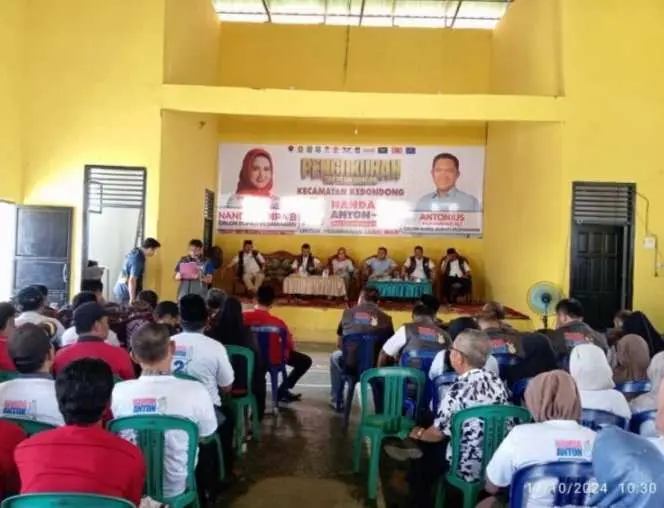 Nanda-Anton Kukuhkan Tim Pemenangan Kecamatan Kedondong Dan Way Khilau