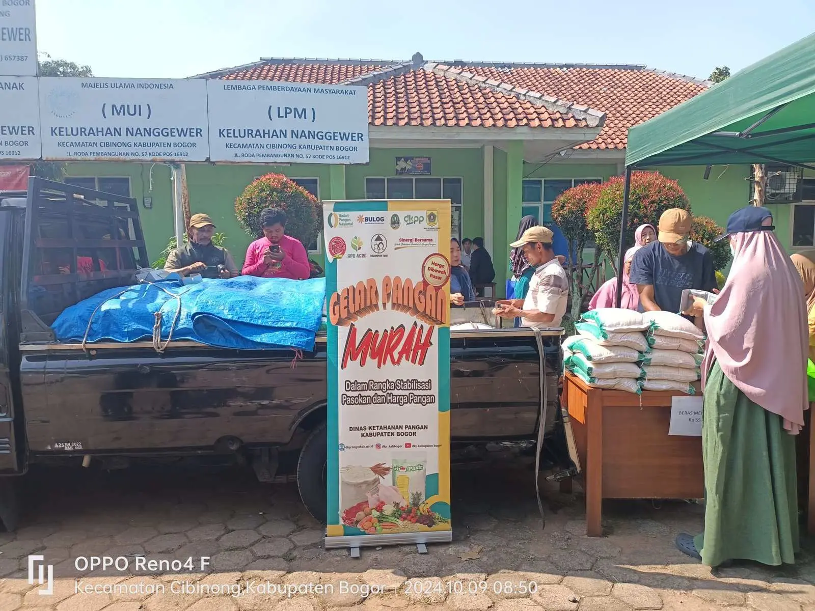 DKP Kabupaten Bogor Gelar Gerakan Pangan Murah di Nanggewer