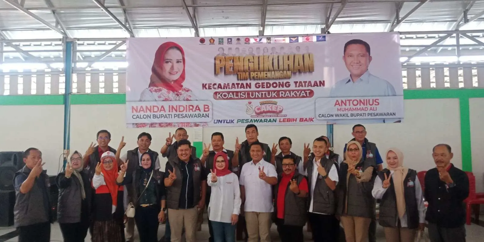 Tim Pemenangan KUR Kecamatan Gedung Tataan Nanda-Anton Dikukuhkan