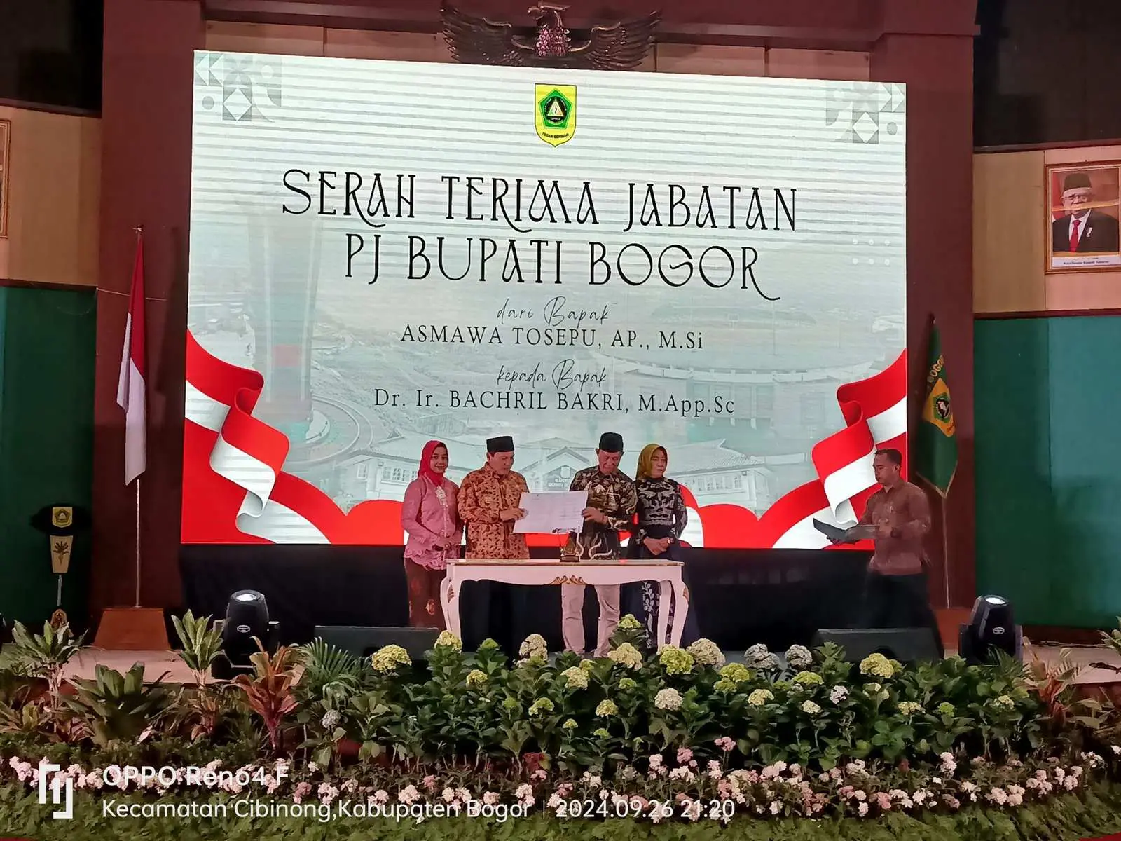 Bachril Bahri Resmi Jabat Pj Bupati Bogor Gantikan Asmawa Tosepu