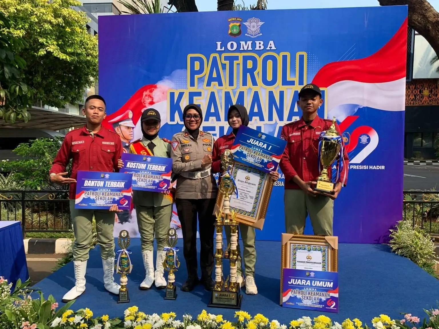 Polres Tangsel Raih Juara Umum Lomba Peraturan Baris Berbaris Tingkat Polda