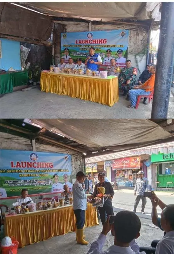 LAUNCHING DESA SEMPLAK BARAT KECAMATAN KEMANG PROGRAM BANKEU ( SAMI SADE ) TAHUN 2024 REALISASIKAN PEMBANGUNAN TPT BRONJONG