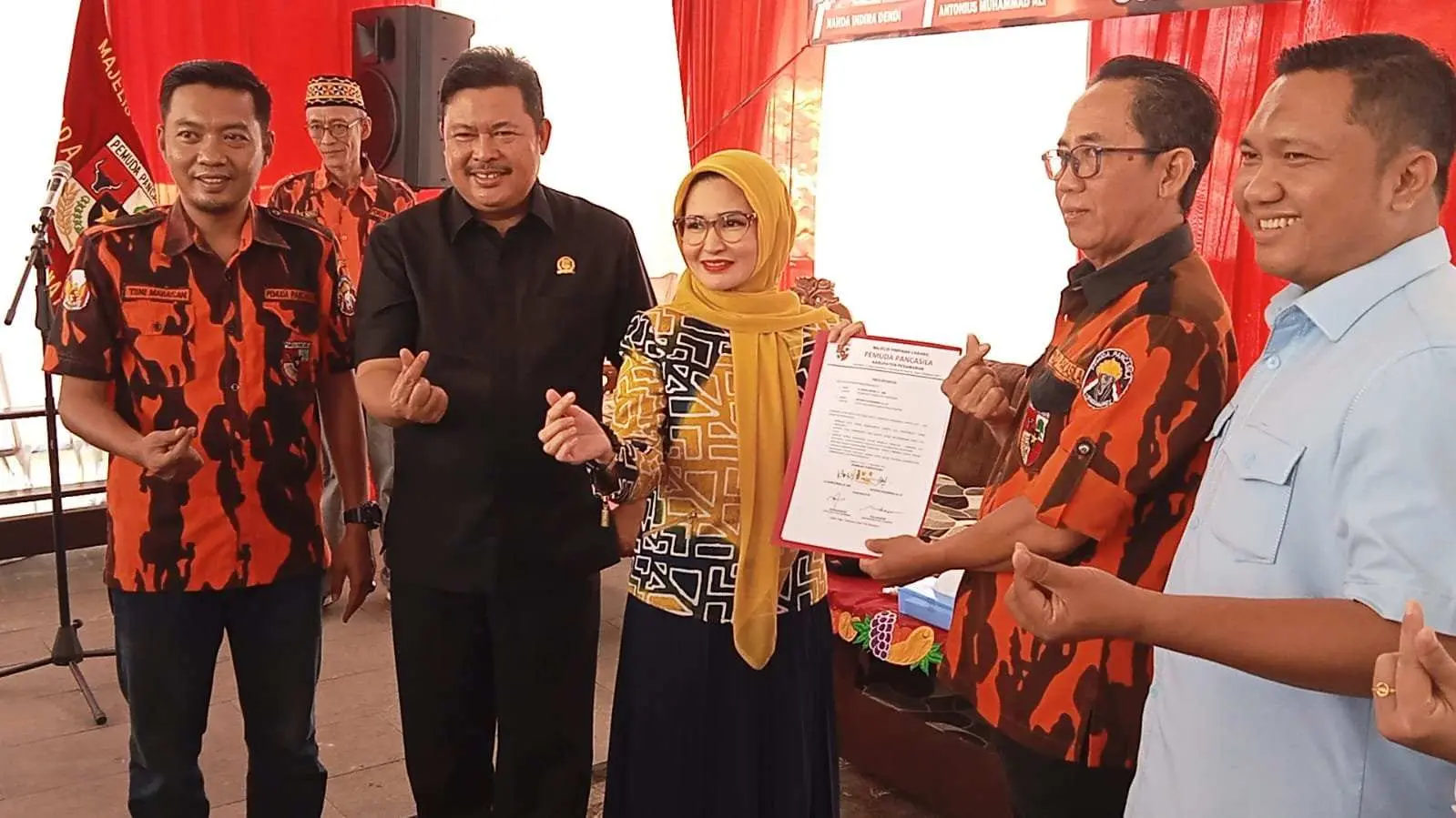 Nanda-Anton Dapat Dukungan Dari MPC Pemuda Pancasila Pesawaran