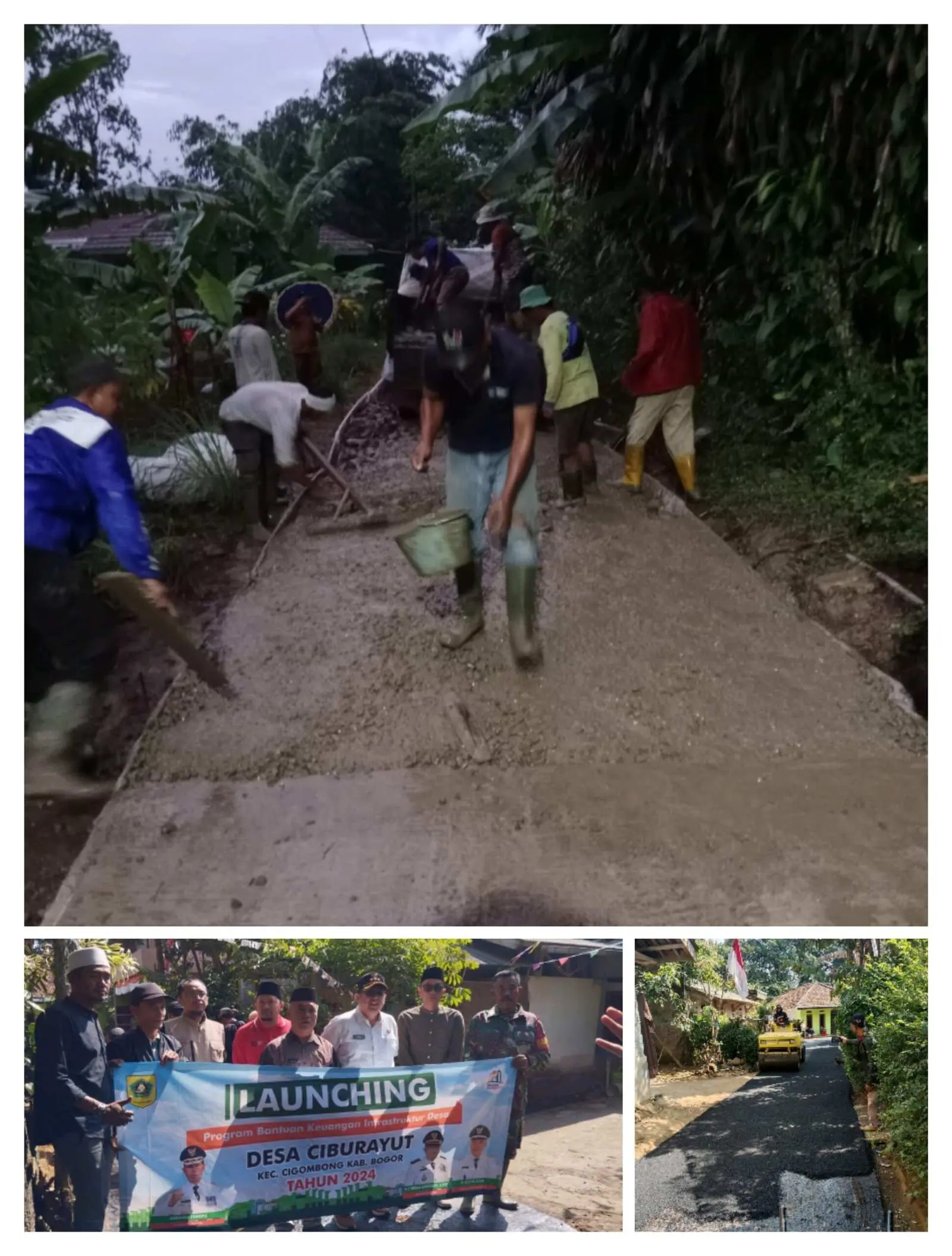 Pemdes Ciburayut Manfaatkan Samisade Bangun Infrastruktur Jalan