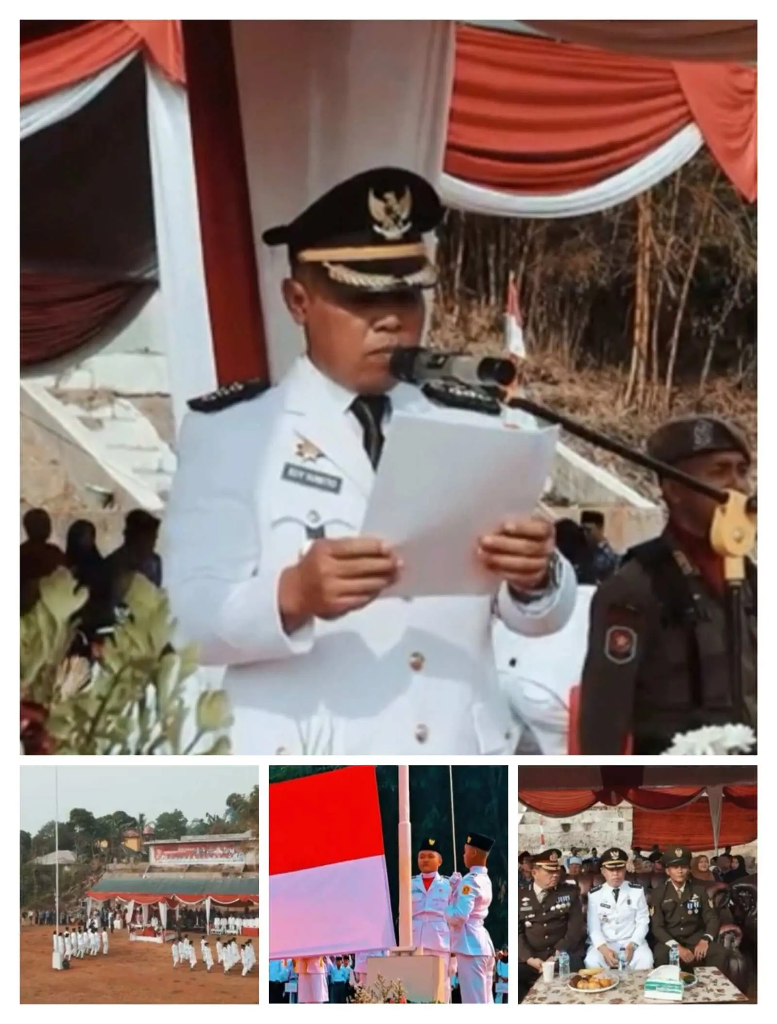 Peringatan HUT RI Ke-79 Kecamatan Citeureup, Camat Edy Suwito Ajak Warga Isi Kemerdekaan Dengan Hal Positif