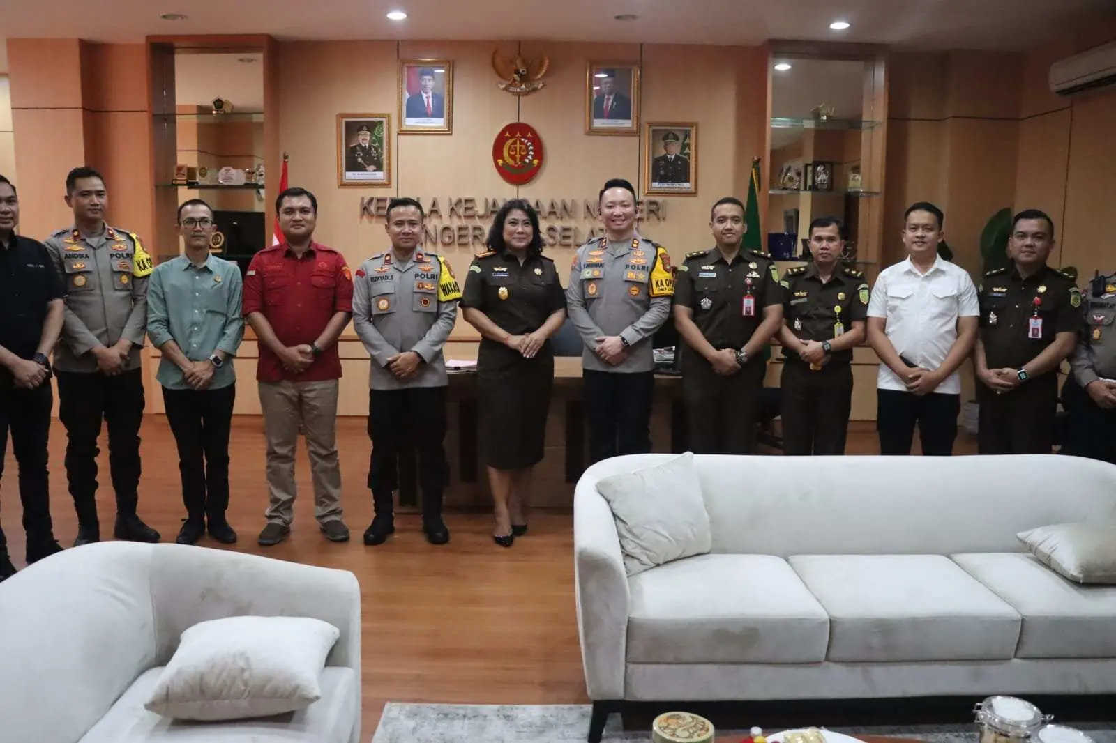 Kapolres Tangsel Kunjungi Kajari dan Kepala BPN Kota Tangerang Selatan