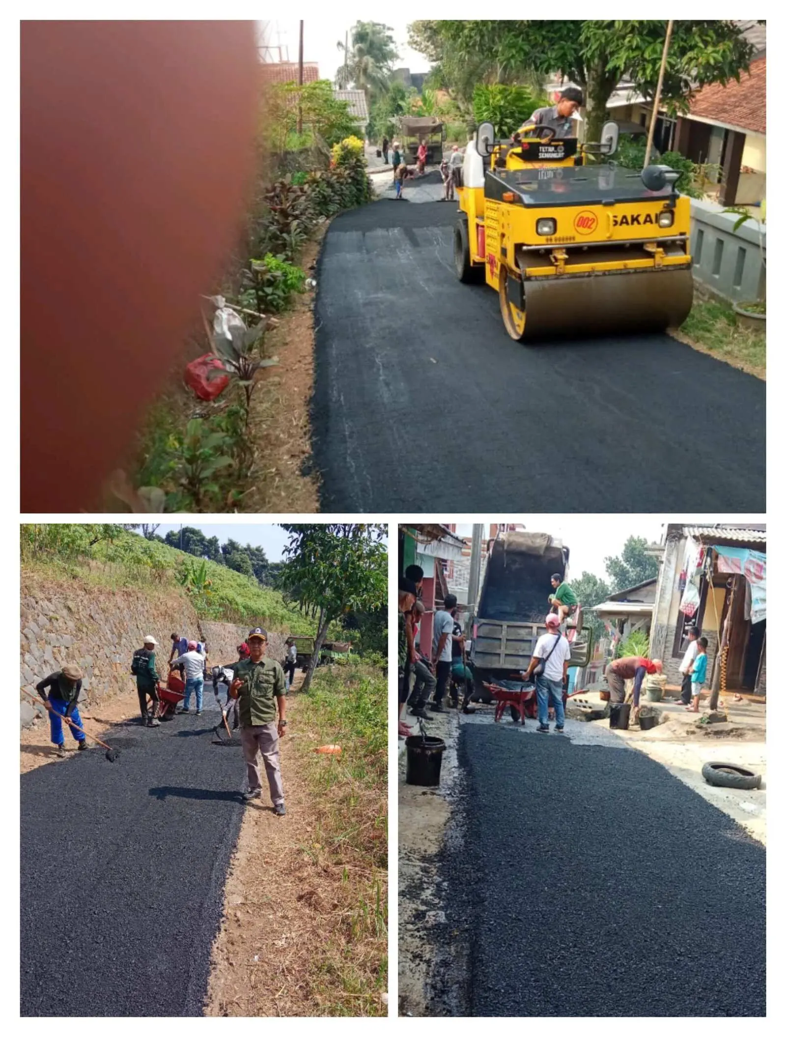 Realisasikan Samisade, Pemdes Hambalang Bangun Infrastruktur Jalan Desa