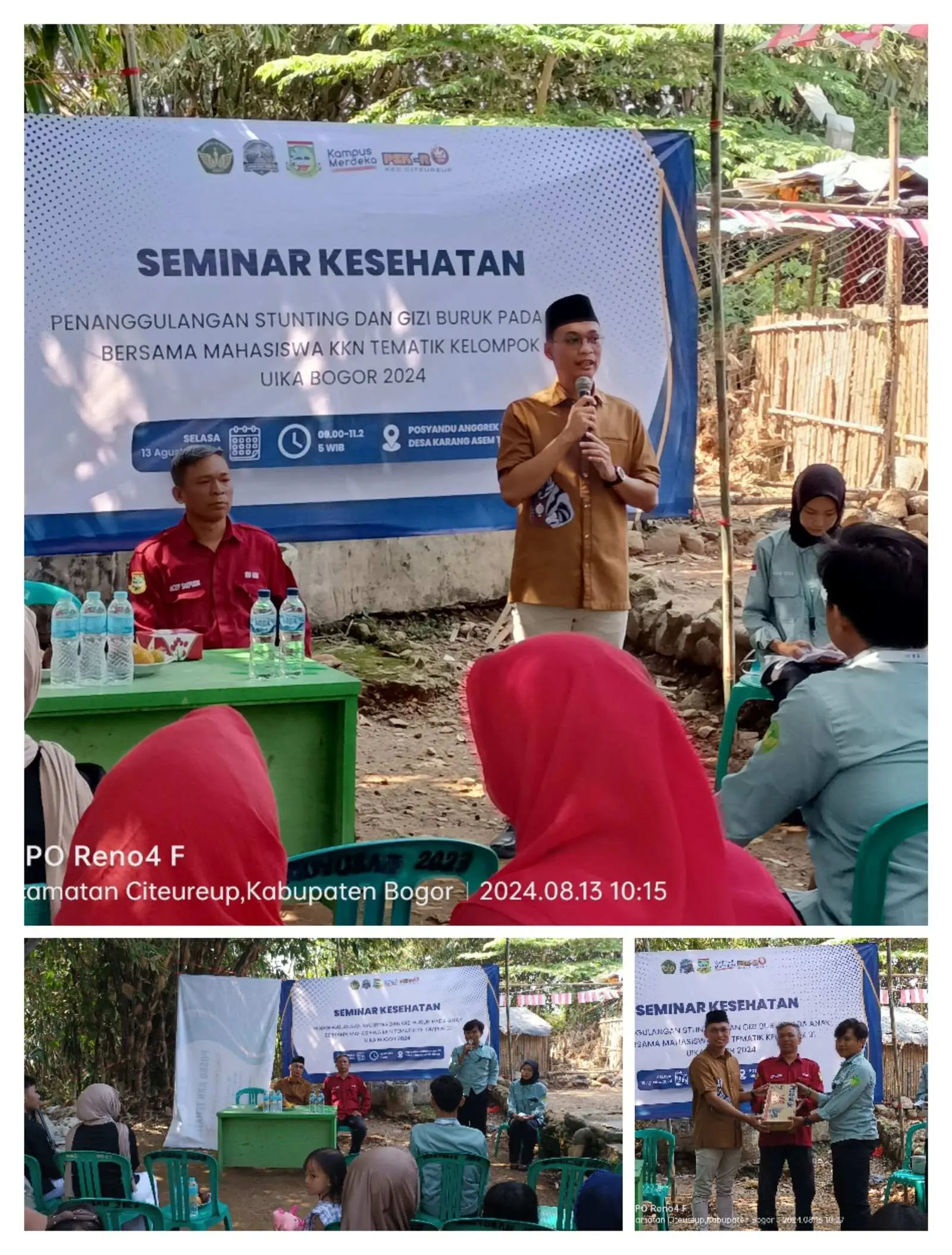 Hadiri Seminar Kesehatan di Posyandu Anggrek, Kades Kartim Sony Priyanto Ungkap Hal Ini