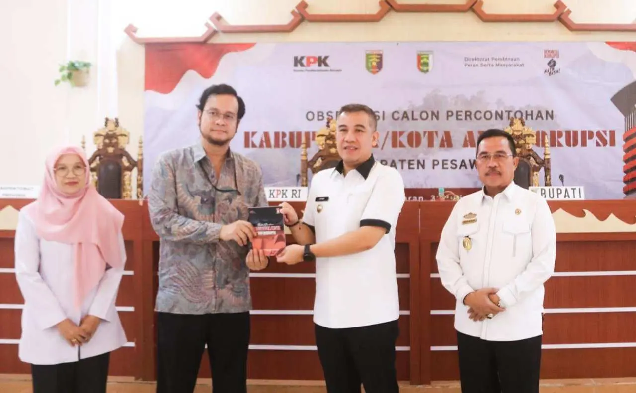 Pesawaran Didapuk menjadi Percontohan Kabupaten dan Kota Anti-Korupsi