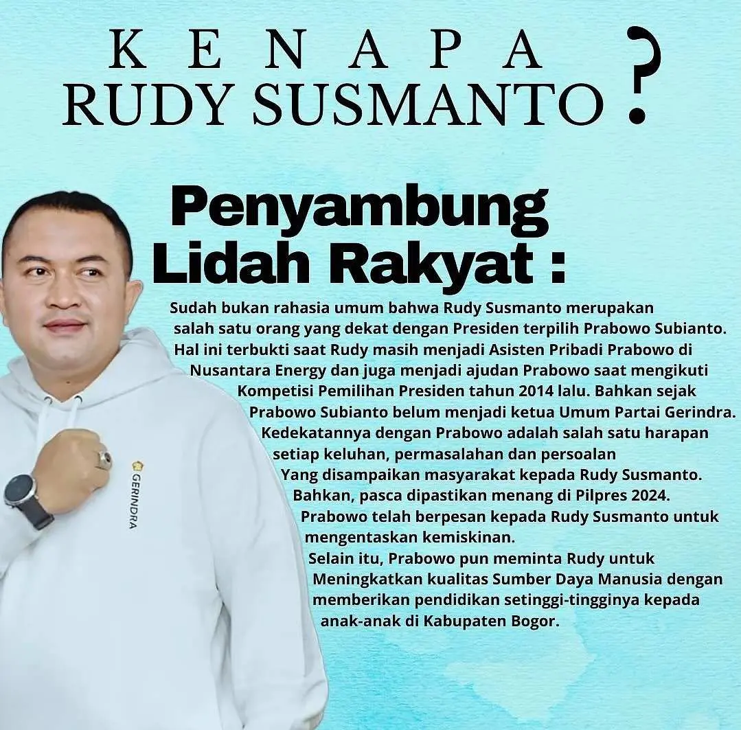 Rudy Susmanto, Pendengar, Perhatian, Penyambung Lidah Rakyat