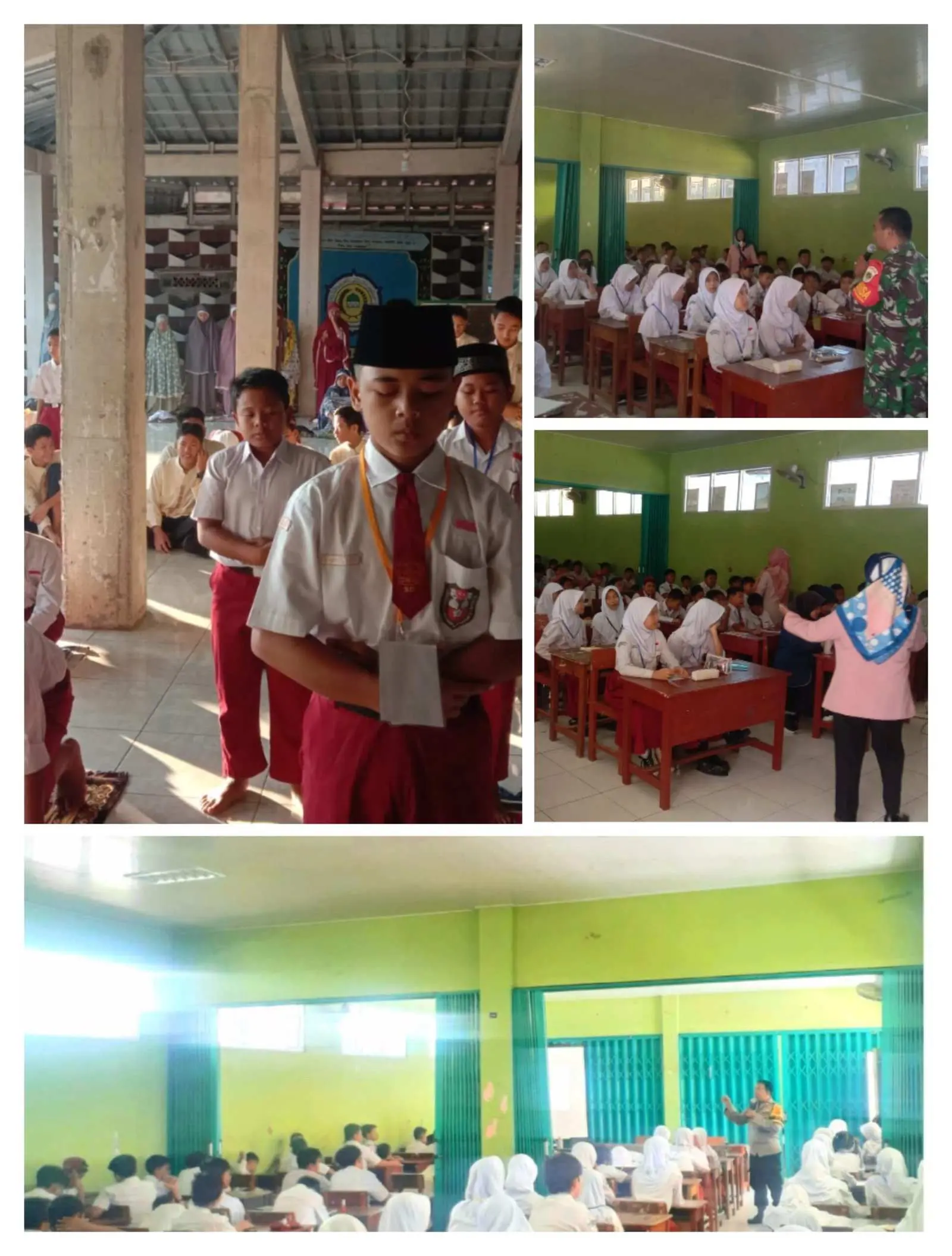 Keren.! MPLS SMP PGRI Karadenan Pematerinya Dari Kodim dan Polres Bogor