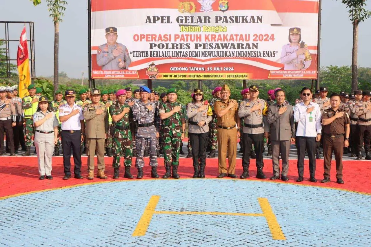 Operasi Patuh Krakatau Polres Pesawaran, 7 Pelanggaran Ini Jadi Prioritas