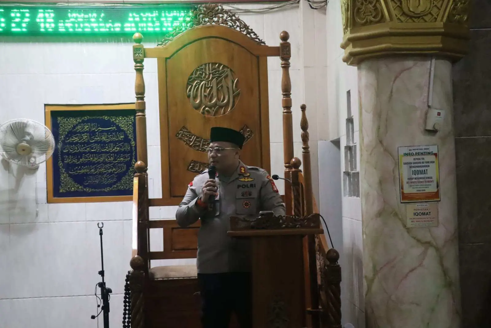 Subuh Berjamaah Di Lengkong Gudang, Kapolres Ajak Warga Bersama Jaga Kamtibmas Jelang Pilkada 2024