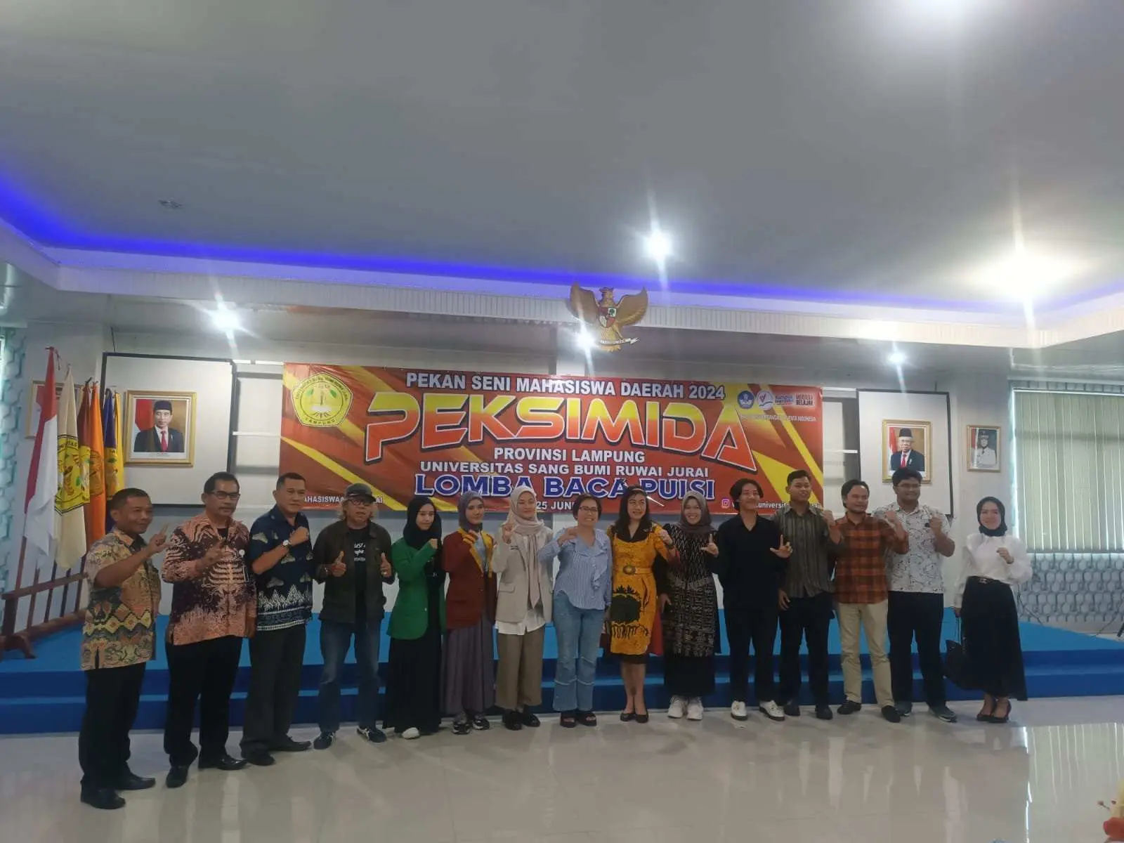 Universitas Saburai Sukses Selenggarakan Peksimida Tangkai Baca Puisi