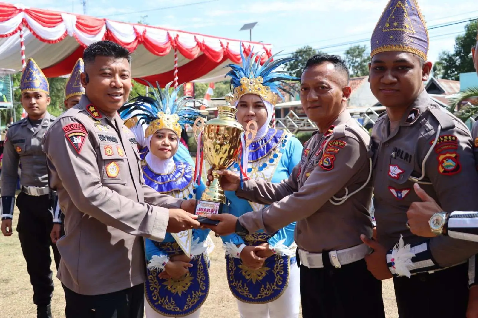 Semarak HUT Bhayangkara Ke-78, Kapolres Bima AKBP Eko Sutomo S.I.K,M.I.K., Inisiasi  Lomba Senam Kreasi