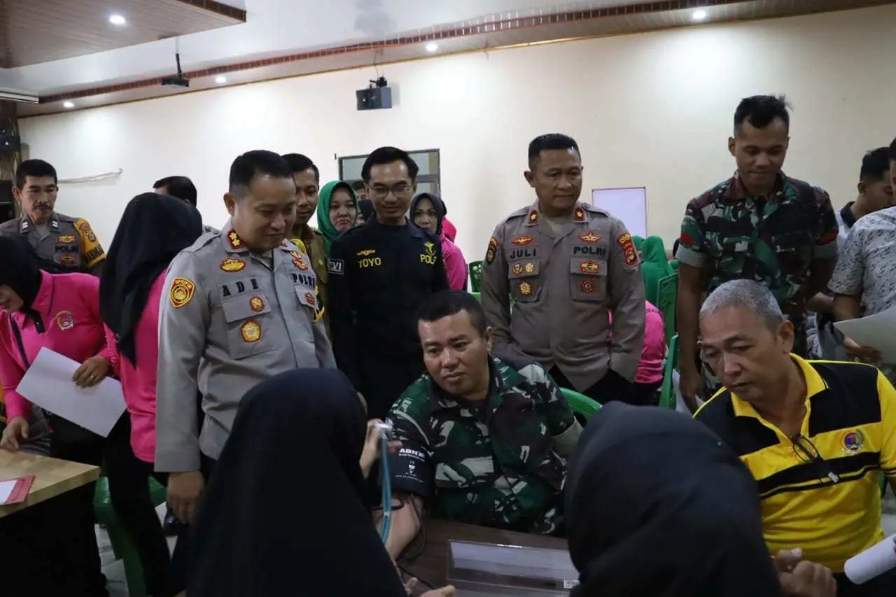 Sambut Hari Bhayangkara Ke 78, Polres Mesuji Gelar Bakti Kesehatan Donor Darah
