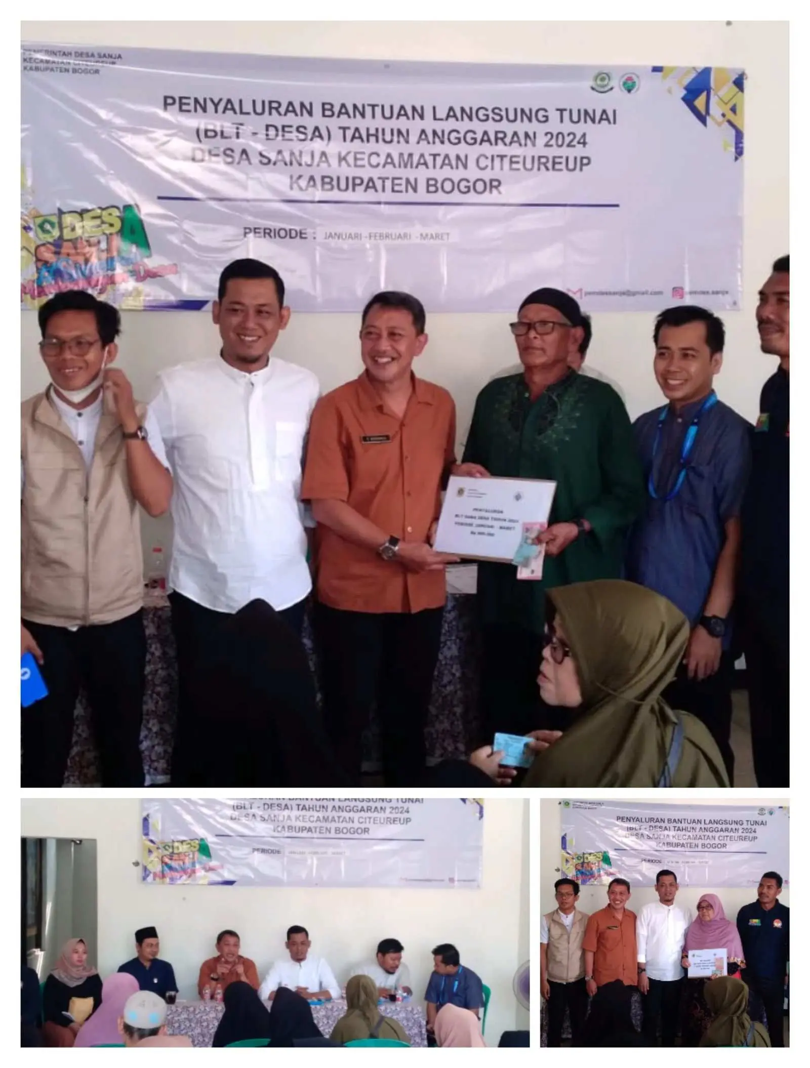 Kades Sanja Edi Yusuf, Salurkan BLT-DD Tahap 1 Kepada 76 KPM