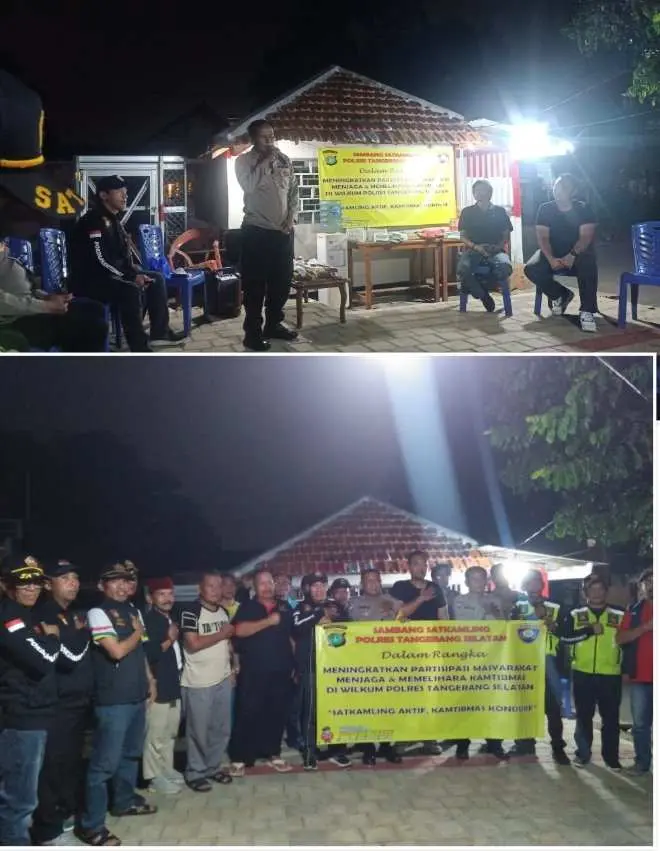 Cek Kesiapan Pos Kamling Polsek Ciputat Timur Polres Tangsel Sambangi RW 06 Kelurahan Cipayung