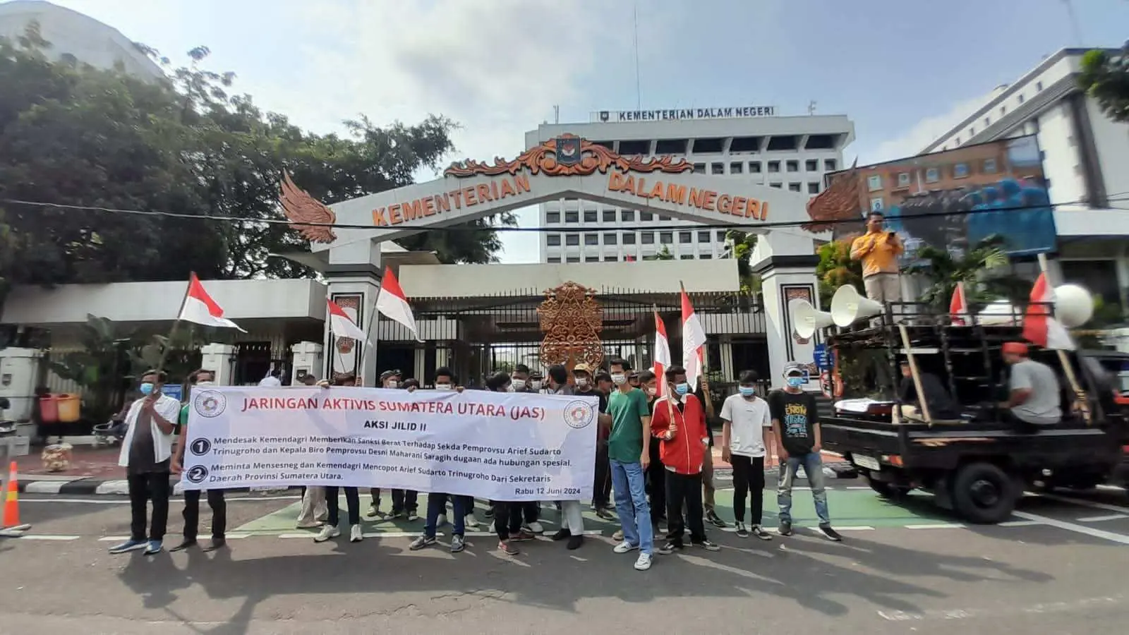 Jaringan Aktivis Sumatera Utara (JAS ) Minta Mendagri Copot Sekda Pemprovsu