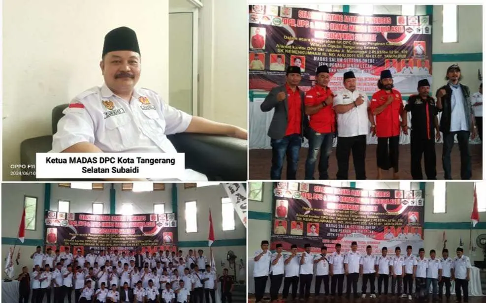 Deklarasi Ormas Madura Asli ( MADAS ) DPC Kota Tangerang Selatan Berjalan Sukses