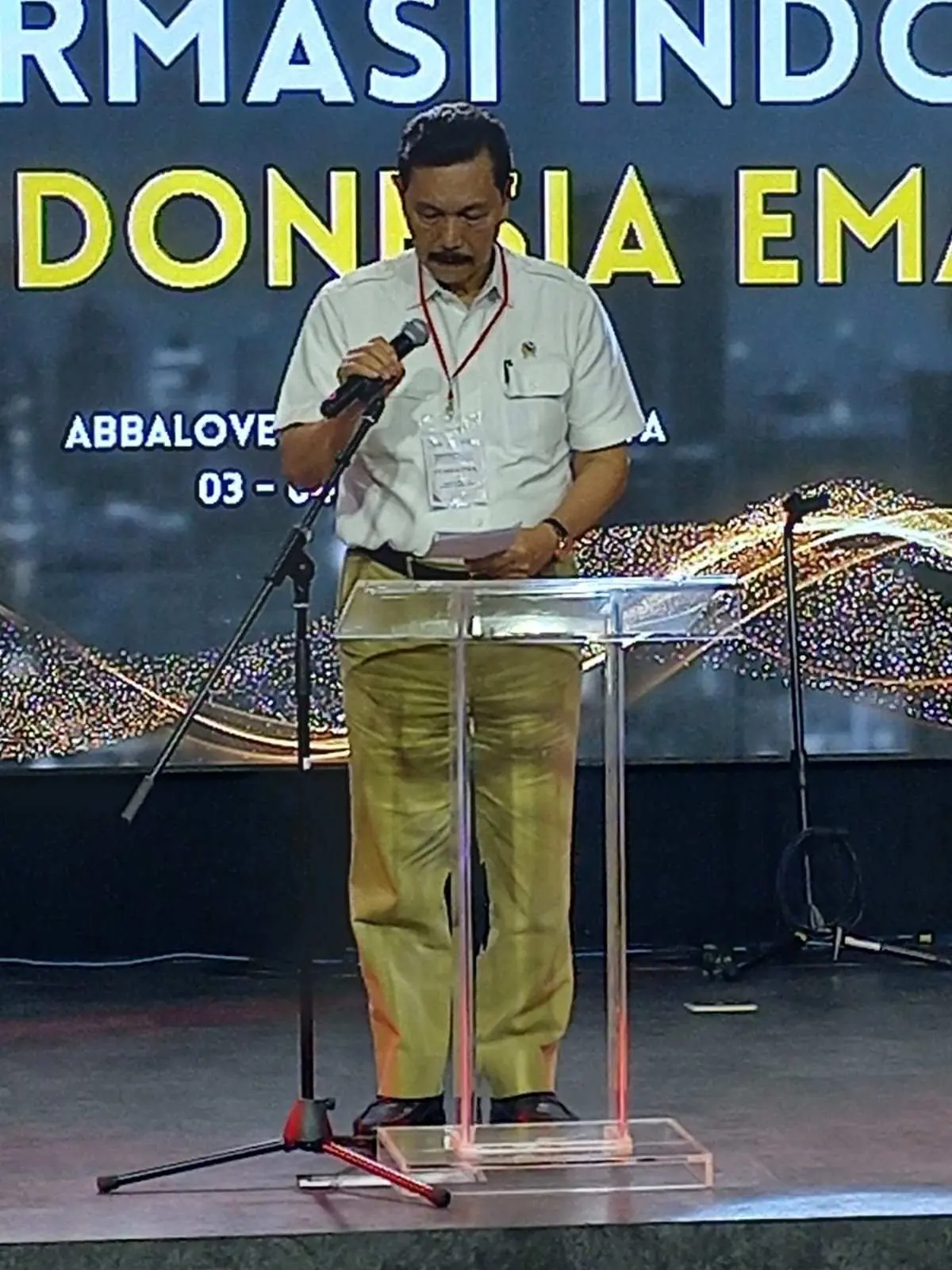 Pembukaan Konferensi Dan Konsultasi Nasional 2024 oleh Luhut Binsar Panjaitan