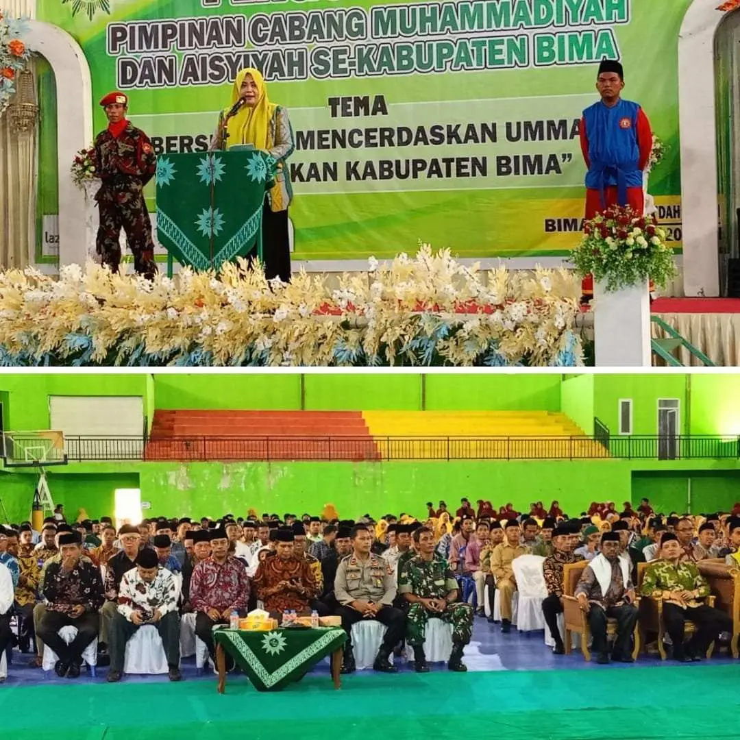 Kapolres Bima Diwakili KBO Binmas Hadiri Pengukuhan Pimpinan Muhammadiyah dan Aisyiyah Kabupaten Bima