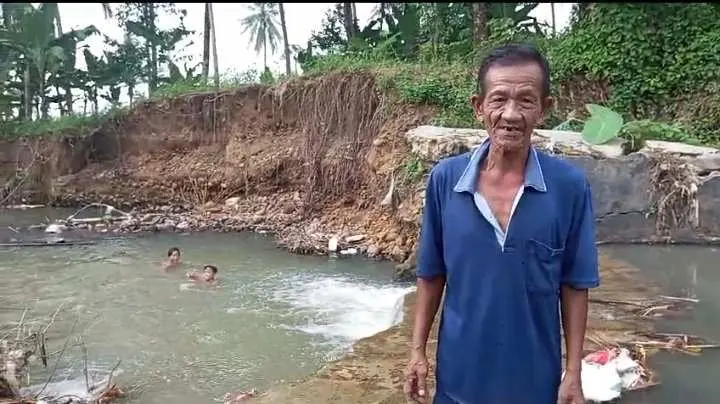 Bendungan Rusak Parah, Ratusan Hektar Sawah Di Kecamatan Way lima Terancam Gagal Panen
