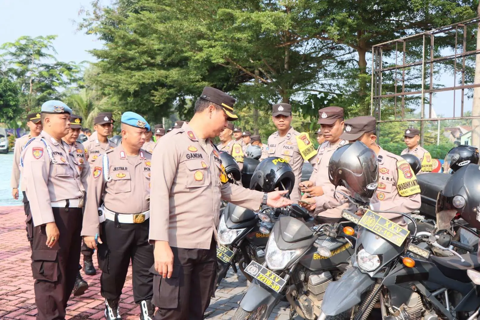 Polres Pesawaran Gelar Apel Perlengkapan Kesiapan Operasi Mantap Praja Krakatau 2024