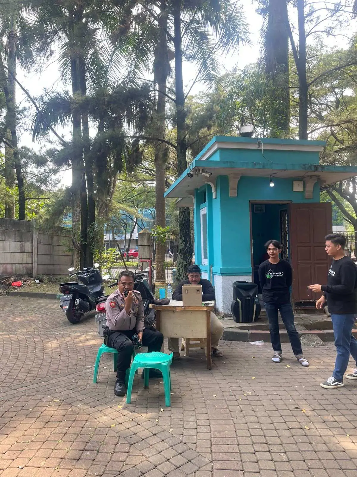 Sat Samapta Polres Tangerang Selatan Patroli Dialogis di Hutan Kota BSD