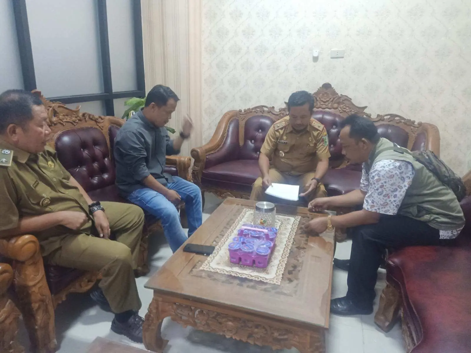 Aliansi Masyarakat Menggugat PTPN7 Way Berulu Datangi Kantor DPRD Pesawaran