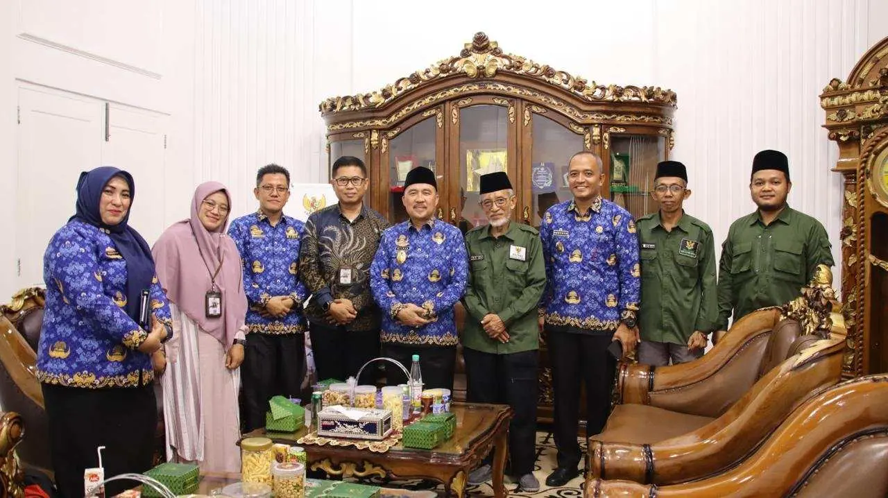 Pemkab Pesawaran Menerima Kunjungan Kerja BAZNAS RI Dalam Rangka Pemberian Bantuan Rumah Sehat