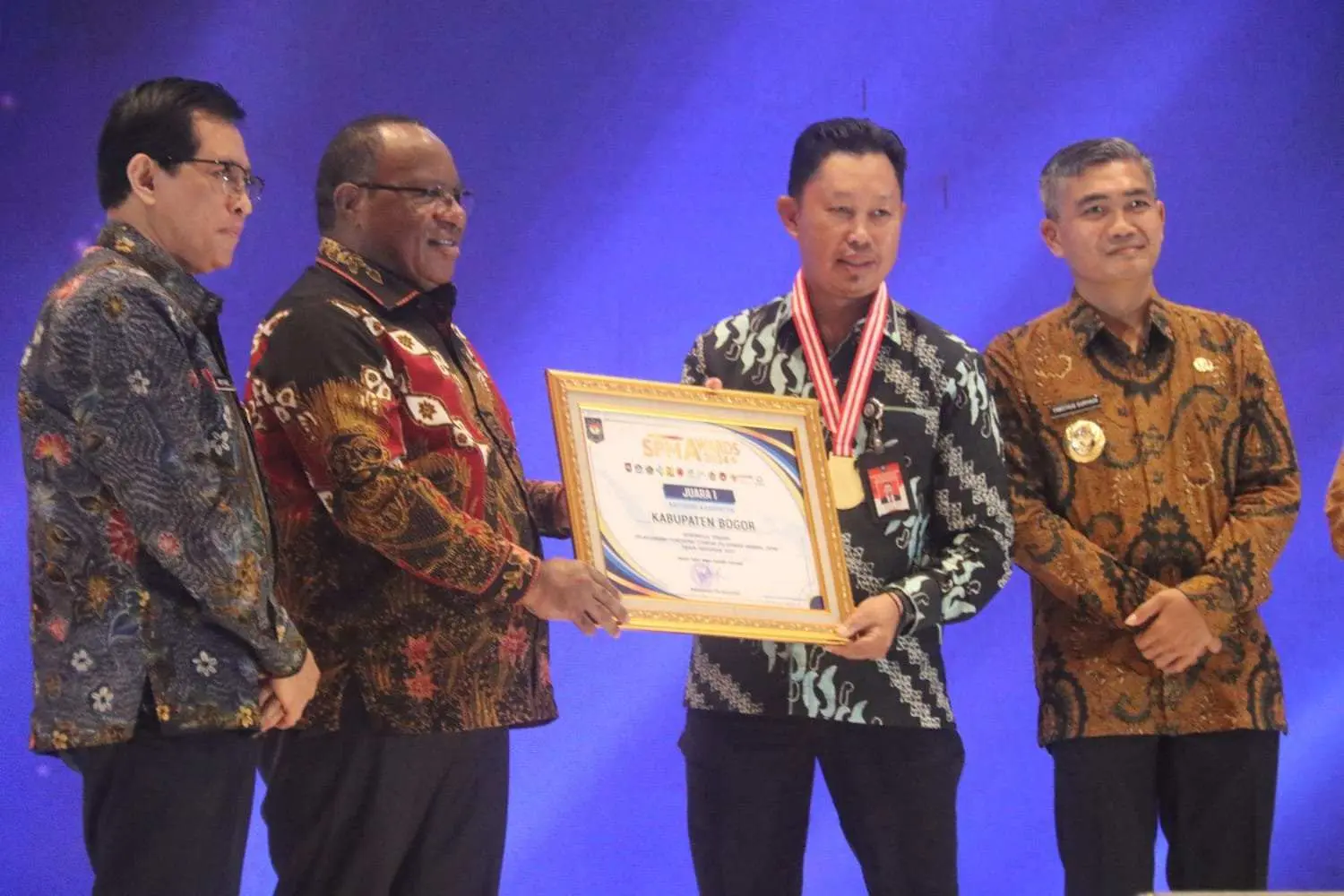 Pemkab Bogor Raih Penghargaan Terbaik Standar Pelayanan Minimal (SPM) Awards Tahun 2024 Tingkat Nasional