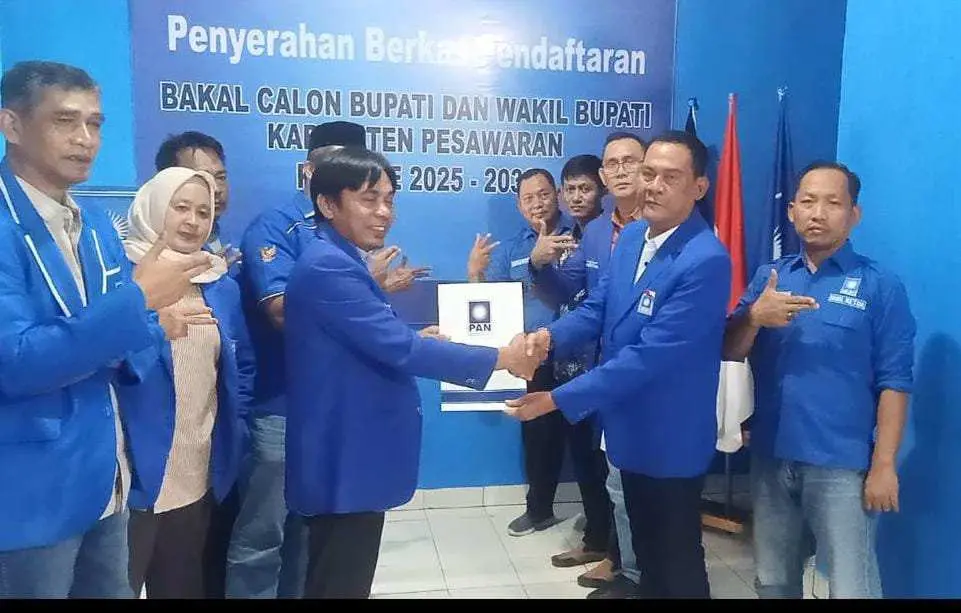 Paisaludin Jadi Yang Pertama Mendaftarkan Diri Sebagai Calon Bupati Pesawaran dari Partai PAN