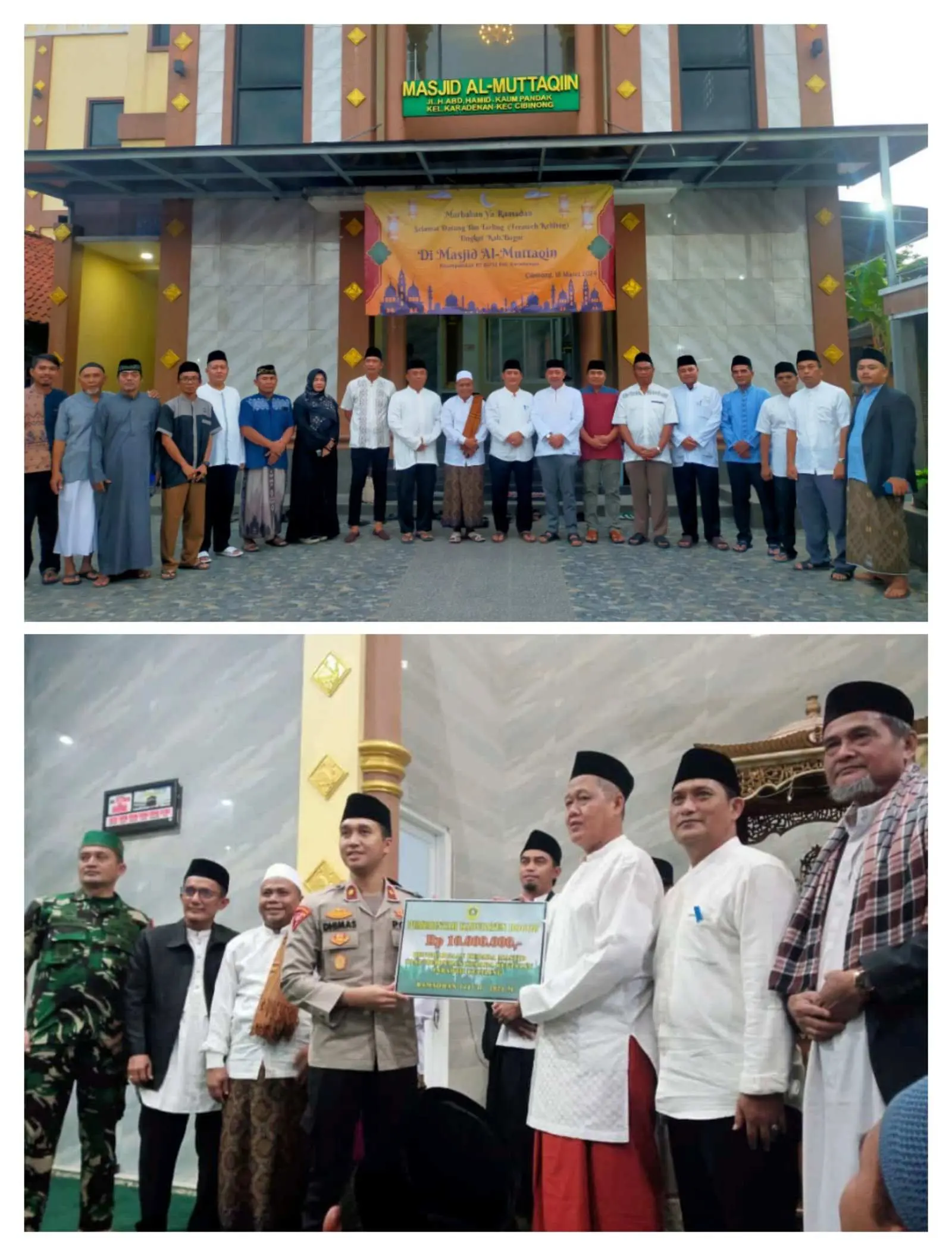 Camat Cibinong Gelar Tarling Perdana di Masjid Al-Muttaqin Karadenan