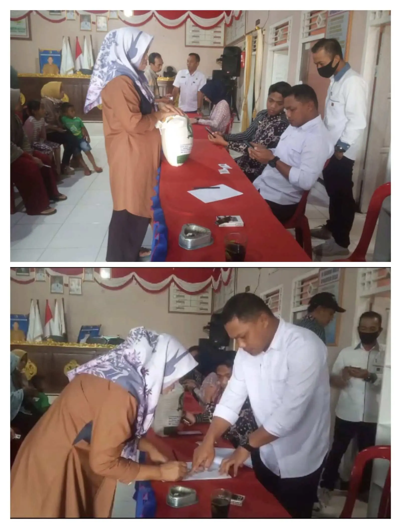 464 KPM Warga Desa Bernung  Dapat Bantuan Pangan Beras 