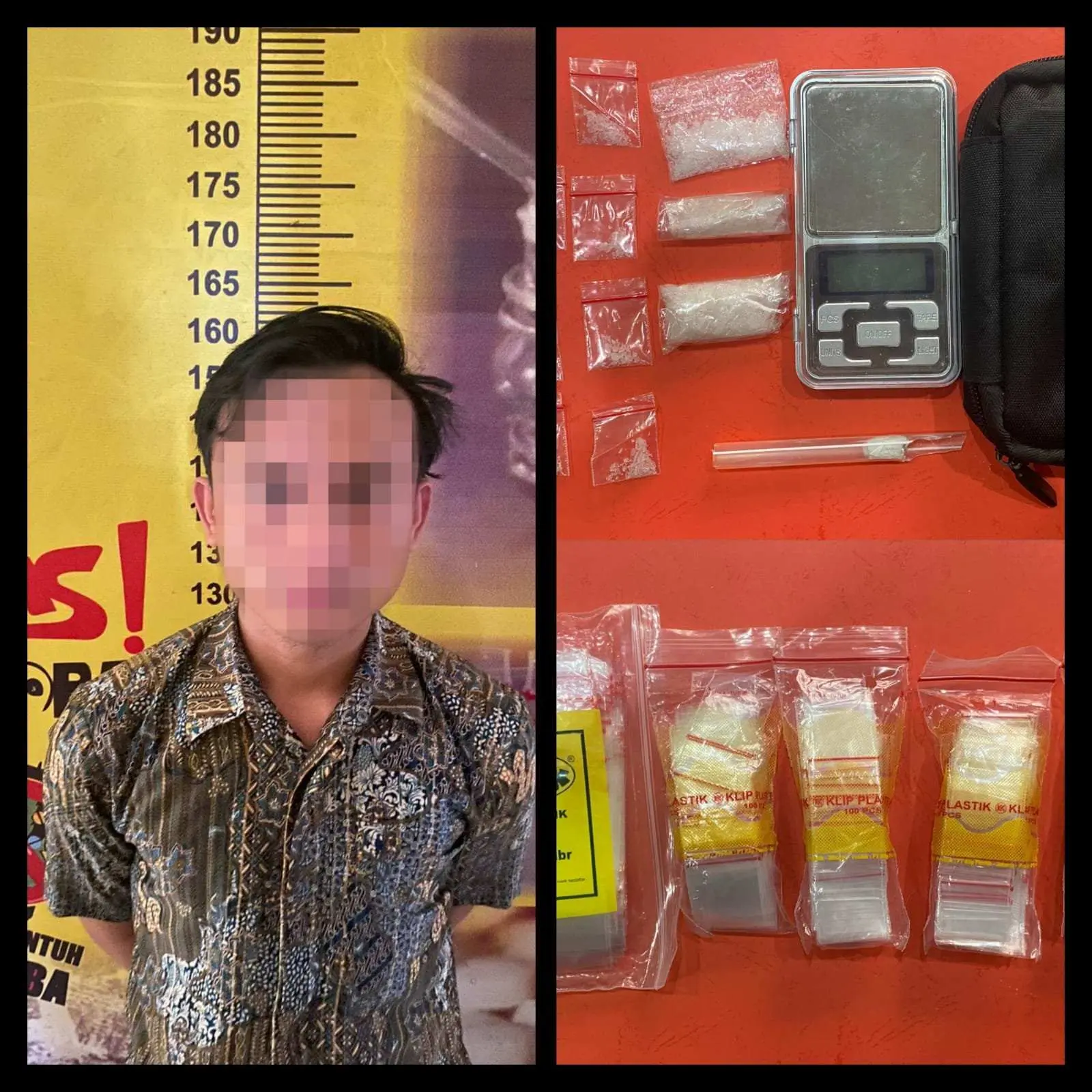 Satnarkoba Polres Pesawaran Tangkap Pelaku Bandar Narkoba Jenis Sabu