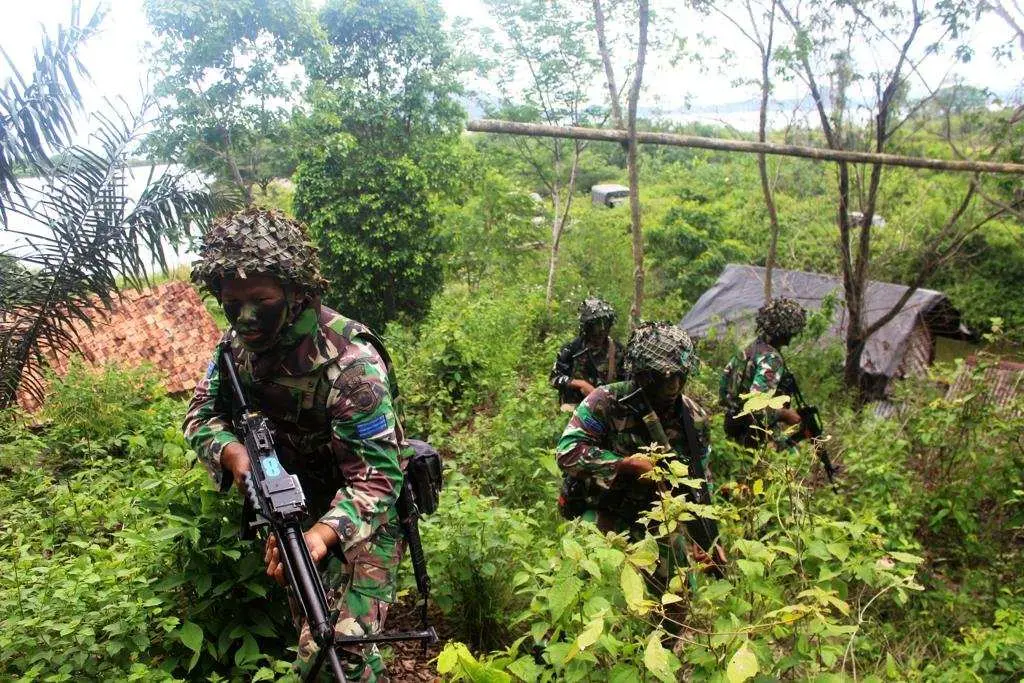 LPD TW I 2024, Prajurit Yonif 9 Marinir di Batumenyan