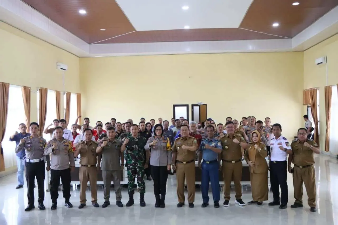 Jelang Natal dan Tahun Baru 2024, Polres Pesawaran Gelar Rakor Lintas Sektoral