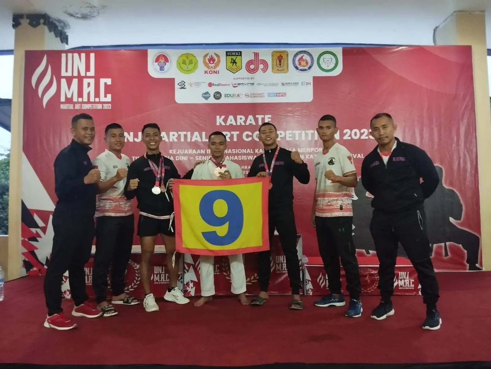 Atlit Karate Yonif 9 Marinir Berhasil Raih Juara Lomba Karate Kejuaraan Internasional Piala Menpora 